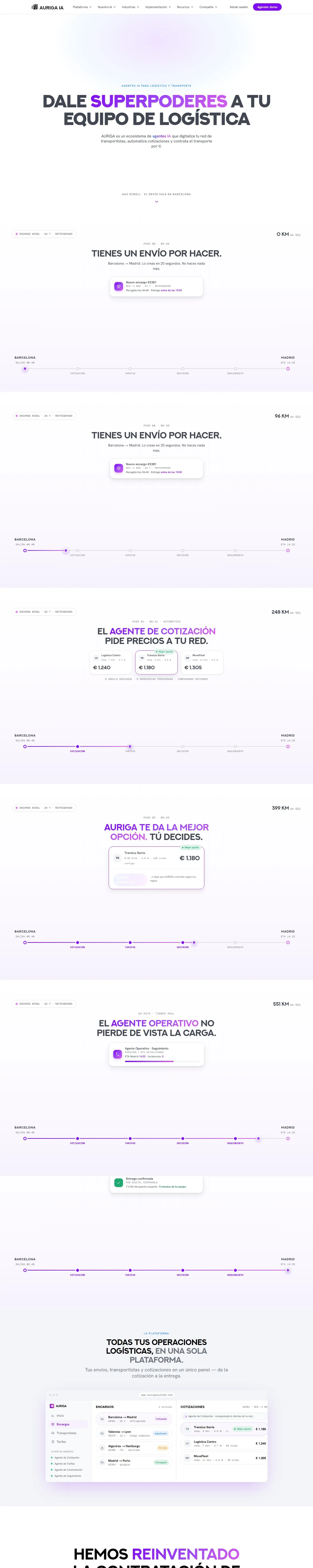 Vista de la web: Auriga IA